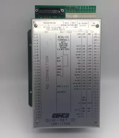 Gemco 1991-CA-1540 QUICK-SET IV  Resolver Controller 