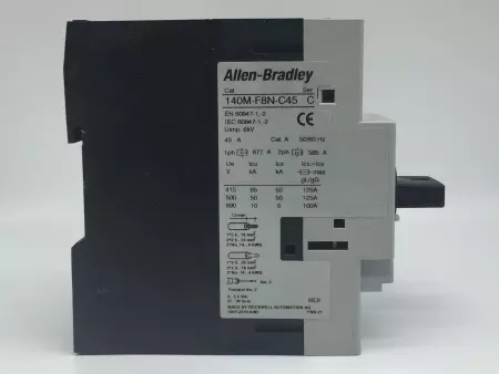 Allen Bradley 140M-F8N-C45 Motor Protection Circuit Breaker 45Amp 