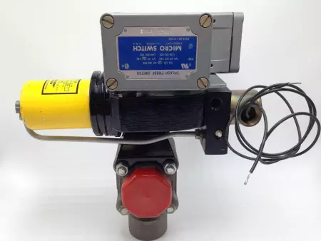 Worcester B-34WW2-R3 Pneumatic Valve Actuator w/Ball Valve & Limit Switch 