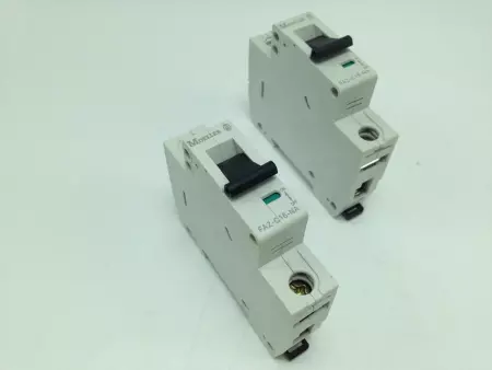 NEW Moeller FAZ-C16-NA 1-Pole Circuit Breaker 16Amp, 240VAC Lot of 2