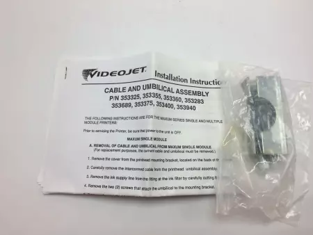 NEW  353325 Videojet Maxum Printhead Assembly 9/16