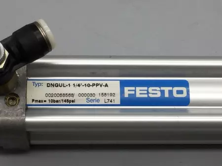  FESTO DNGUL-1-1/4-10-PPV-A 158192 STD NON ROTATING CYLINDER BORE 1-1/4 INCH 