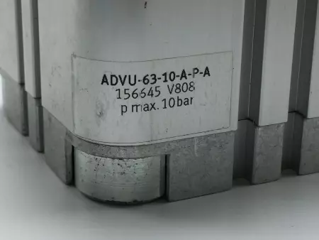  FESTO ADVU-63-10-A-P-A 156645 COMPACT CYLINDER 63MM BORE DIAMETER 