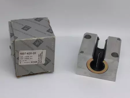 NEW REXROTH / STAR 1037-620-20 LINEAR BALL BEARING OPEN 20MM BORE 