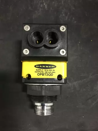  BANNER ENGINEERING OPBT2QD OMNI-BEAM POWER BLOCK 10-30VDC # 27095 TESTED 