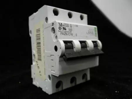 Moeller Electric FAZN-C16-3 CIRCUIT BREAKER 16 Amp - 5kA - 277/480V 