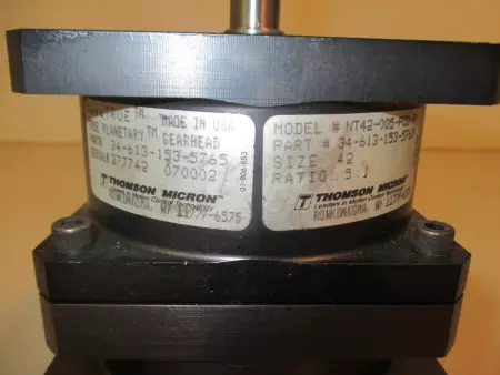 Thomson Micron 34-613-153-5765 Planetary Gearbox, Ratio 5:1 