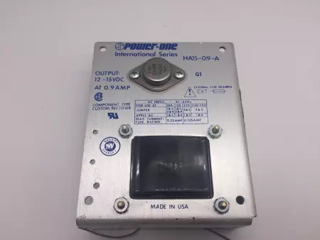  POWER-ONE HA15-0.9-A POWER SUPPLY 0.9A, 12-15VDC TESTED 