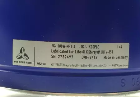 Wittenstein/Alpha SK-100W-MF1-4-1K1-1K00 Right Angle Gearbox, Ratio 4:1 