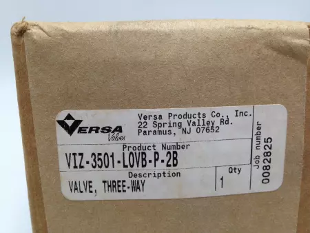 NEW VERSA VALVES 3501-LOVB-P-2B 3 Way / 2 Position Air Valve 