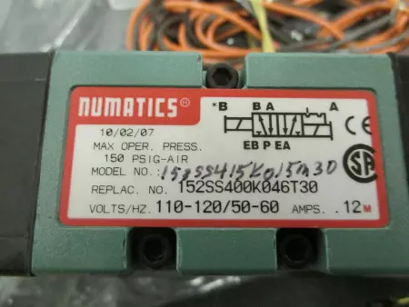 Numatics 153SS415K015M30 MK15 Solenoid Valve 