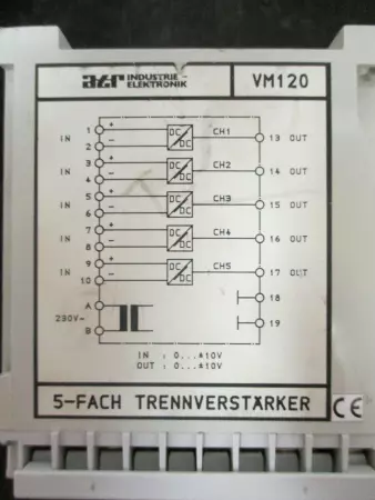  ATR Industrie Elektronik VM120 Isolating Amplifier 