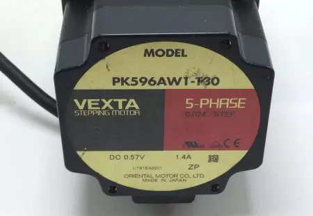 Oriental Motor PK596AW1-T30 VEXTA5 Stepping Motor W/Inlet Elec. Box 