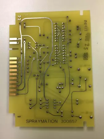  Spraymation 300857 CIRCUIT BOARD I/O CARD HOT MELT GLUE 300857 *TESTED* 