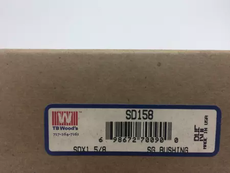 TB Wood's SDX158 QD Bushing 1,625