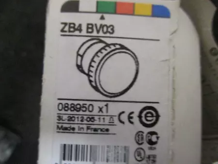 SCHNEIDER ELECTRIC ZB4-BV03 Pilot Light Green Lens 