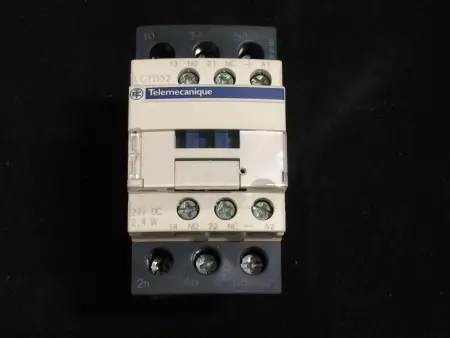  TELEMECANIQUE LC1D32BL NON REVERSING CONTACTOR 32A, 3 POLE TESTED 