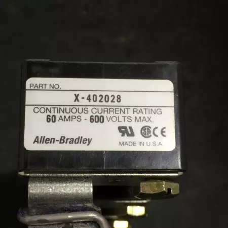 Allen-Bradley X-402028 Fuse Block Assembly for Disconnect Switch 