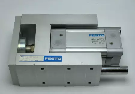 Festo FENG-63-0040 Guide Unit W/Festo DNC-63-40-PPV-A Pneumatic Cylinder 