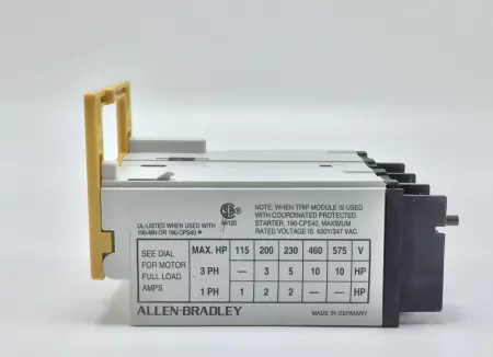 NEW ALLEN BRADLEY 190-P160 MOTOR PROTECTION TRIP BLOCK 10-16A SER A PN 190-P160 