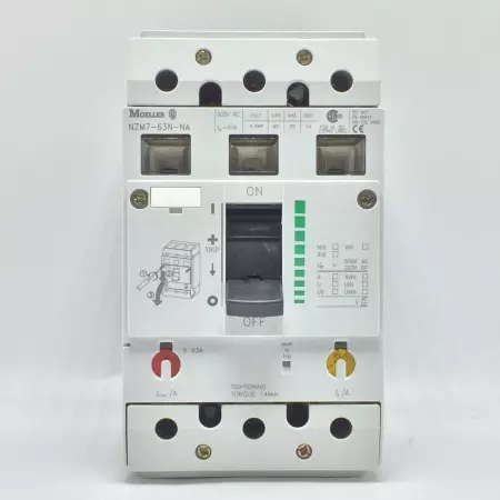 Moeller NZM7-63N-NA Circuit Breaker, 600V 63Amp 3-Pole 