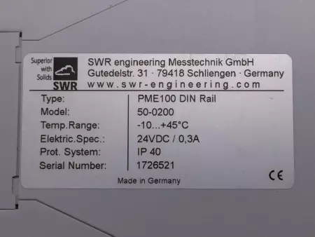  SWR 50-0200 Converter 24VDC/0.3Amp 