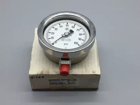 NEW McDaniel Controls AB-90930 Pressure Gauge 0-100Psi, 1/4