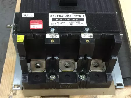 General Eelctric TKMA3Y1000 3-Pole Circuit Breaker, 600V 1000Amp 