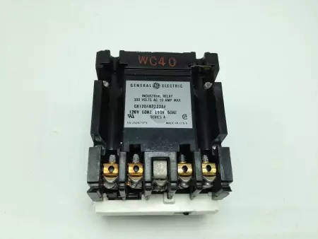 GENERAL ELECTRIC CR120A02222AA INDUSTRIAL RELAY, 300VAC, 10A, 