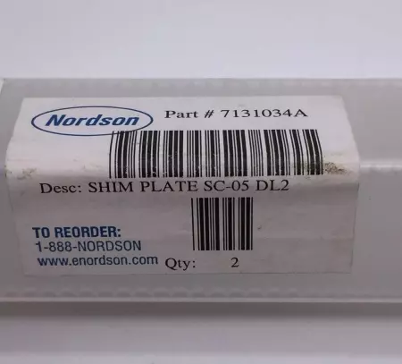 NORDSON 7131034A SHIM PLATE SC-05 DL2 