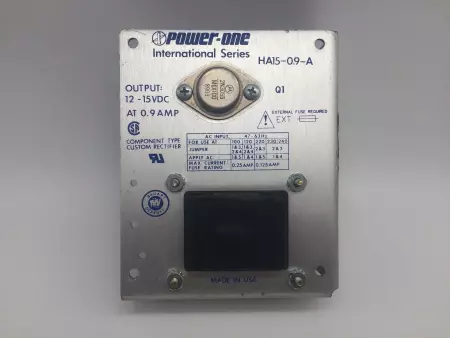  POWER-ONE HA15-0.9-A POWER SUPPLY 0.9A, 12-15VDC TESTED 