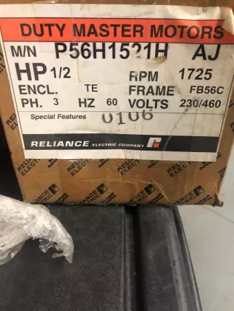 Reliance P56H1521H 3 PHASE 1725RPM AC MOTOR 