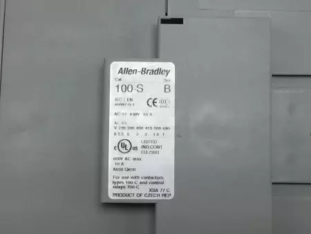 Allen-Bradley 100-C60D*00 SER.B Contactor, 690V 60Amp, 24VDC Coil 