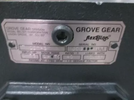 Grove Gear TM226-2 Flexaline Worm Speed Reducer Ratio 40:1 