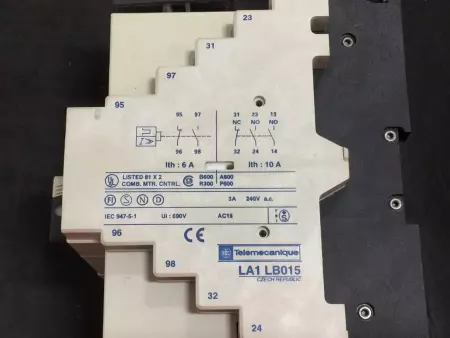 Telemecanique LD5-LB130BD Reversing Contactor W/LB1-LB03P05 Starter Overload 