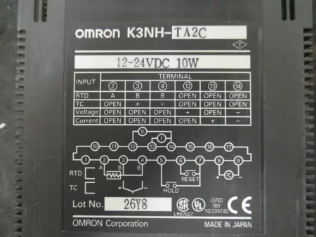 Omron K3NH-TA2C Digital Panel Meter 