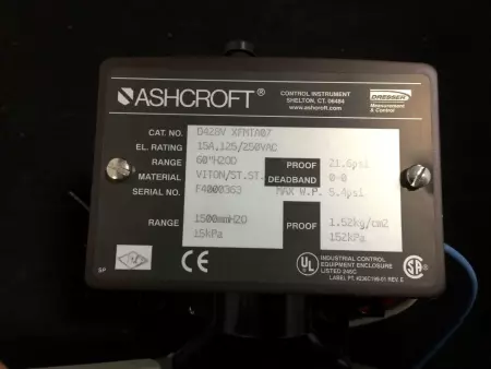 ASHCROFT D428V XFMTA07 60