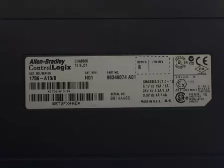 Allen-Bradley 1756-A13 SER.B ControlLogix 13-Slot Chassis 