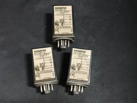  SIEMENS MT226115 General Purpose Relay 115V Lot of 3