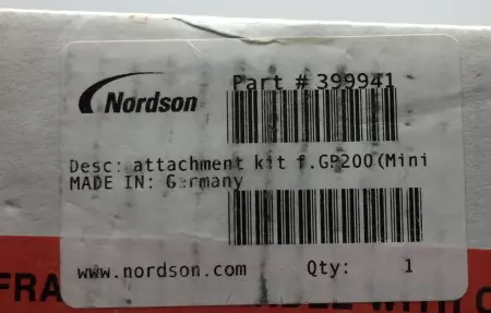 NEW NORDSON 399941 ATTACHMENT KIT F.GP200 (MINI) 