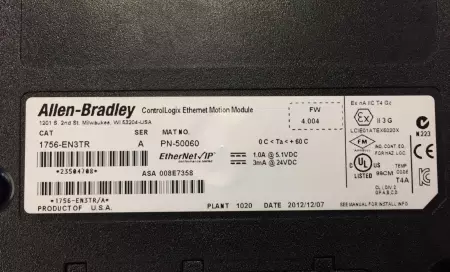 Allen-Bradley 1756-EN3TR SER.A Ethernet Communication Module 