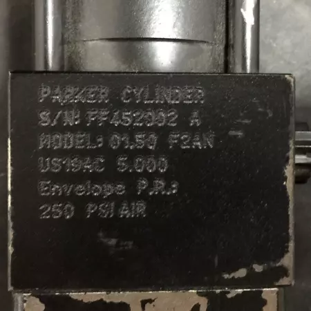  PARKER 01.50 F2ANUS19AC 5.000 SERIES 2AN PNEUMATIC CYLINDER 250 PSI 