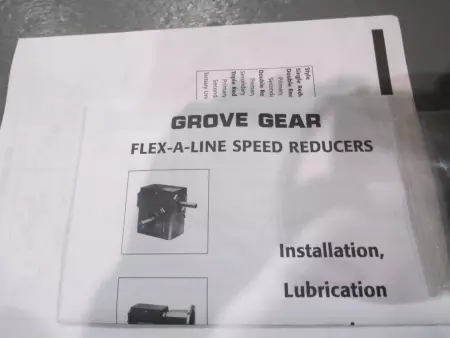 Grove Gear TM226-2 Flexaline Worm Speed Reducer Ratio 40:1 