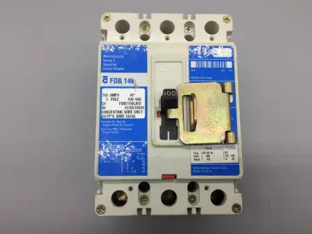 Westinghouse FDB3100LA02 3-Pole Circuit Breaker 600V 100Amp 