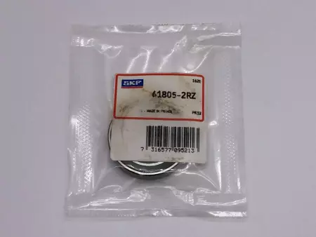  SKF 61805-2RZ NEW SKF RADIAL DEEP GROOVE BALL BEARING 25MM BORE DIAMETER PN# 61