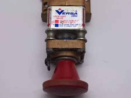  Versa Valves VIZ-3311-LOVE 3-Way Lock Out Valve 200VAC, 1/4 NPT 