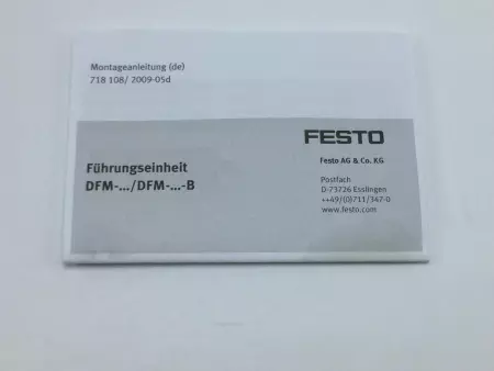 Festo DFM-25-50-P-A-GF Slide Guide Cylinder 25mm Bore 50mm Stroke 