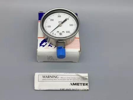 NEW Ametek 153014 Pressure Gauge 0-600Psi, 1/4