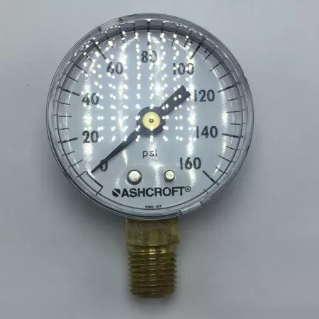 NEW  20W1005-H-02L-160# PRESSURE GAUGE 1/4NPT LOWER 0-160PSI 