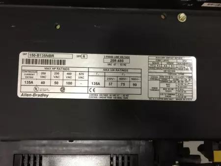 Allen-Bradley 150-B135NBR SER.A Control Module W/Motor Controller 100HP 